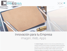 Tablet Screenshot of disegnia.com